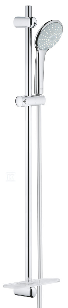 Zestaw prysznicowy Euphoria 110 Duo, 2 strumieniowy drążek 900mm, wąż 1750mm, półka EasyReach chrom 27225001