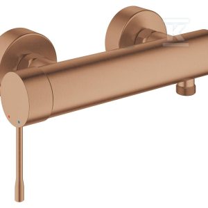 Bateria prysznicowa Grohe Essence jednouchwytowa, brushed warm sunset, montaż ścienny natynkowy, głowica Ceramiczna 35 mm, ogranicznik temperatury 33636DL1 Bateria prysznicowa Grohe Essence jednouchwytowa, brushed warm sunset, montaż ścienny natynkowy, głowica Ceramiczna 35 mm, ogranicznik temperatury 33636DL1