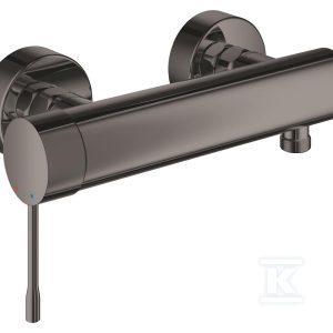 Bateria prysznicowa Grohe Essence jednouchwytowa, hard graphite, montaż ścienny natynkowy, głowica Ceramiczna 35 mm, ogranicznik temperatury 33636A01 Bateria prysznicowa Grohe Essence jednouchwytowa, hard graphite, montaż ścienny natynkowy, głowica Ceramiczna 35 mm, ogranicznik temperatury 33636A01