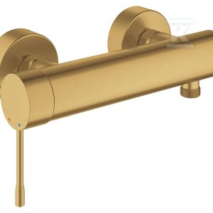 Bateria prysznicowa Grohe Essence jednouchwytowa, brushed cool sunrise, montaż ścienny natynkowy, głowica Ceramiczna 35 mm, ogranicznik temperatury 33636GN1 Bateria prysznicowa Grohe Essence jednouchwytowa, brushed cool sunrise, montaż ścienny natynkowy, głowica Ceramiczna 35 mm, ogranicznik temperatury 33636GN1