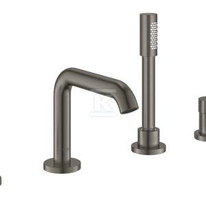 Bateria wannowa Grohe Essence 4-otworowa, jednouchwytowa, brushed hard graphite, montaż na brzegu wanny, głowica Ceramiczna 35 mm, metalowa dźwignia, ogranicznik temperatury 19578AL1 Bateria wannowa Grohe Essence 4-otworowa, jednouchwytowa, brushed hard graphite, montaż na brzegu wanny, głowica Ceramiczna 35 mm, metalowa dźwignia, ogranicznik temperatury 19578AL1