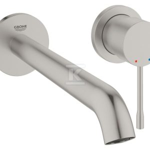 Bateria umywalkowa Grohe Essence 2-otworowa jednouchwytowa rozmiar L, stal nierdzewna, ogranicznik przepływu 5,7 l/min., regulowany perlator, wylewka 230 mm 19967DC1 Bateria umywalkowa Grohe Essence 2-otworowa jednouchwytowa rozmiar L, stal nierdzewna, ogranicznik przepływu 5,7 l/min., regulowany perlator, wylewka 230 mm 19967DC1