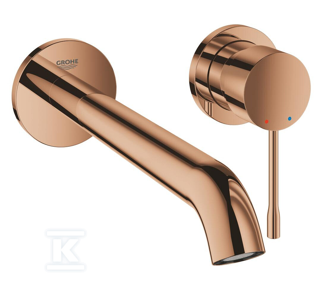 Bateria umywalkowa Grohe Essence 2-otworowa jednouchwytowa rozmiar L, warm sunset, ogranicznik przepływu 5,7 l/min., regulowany perlator, wylewka 230 mm 19967DA1 - obrazek 1