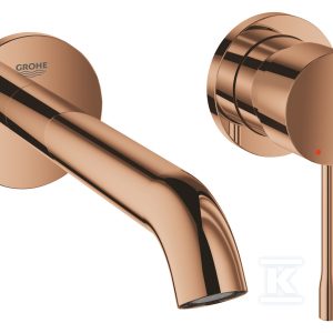 Bateria umywalkowa Grohe Essence 2-otworowa jednouchwytowa rozmiar M, warm sunset, ogranicznik przepływu 5,7 l/min., regulowany perlator, wylewka 183 mm 19408DA1 Bateria umywalkowa Grohe Essence 2-otworowa jednouchwytowa rozmiar M, warm sunset, ogranicznik przepływu 5,7 l/min., regulowany perlator, wylewka 183 mm 19408DA1