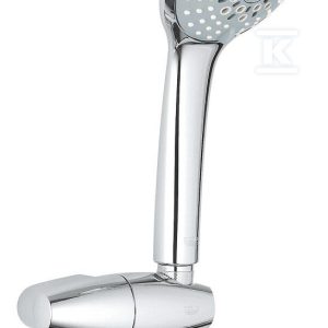 Zestaw prysznicowy punktowy Euphoria 110 Champagne, 1750 mm prysznic ręczny 3 strumienie, uchwyt ścienny chrom 27355000