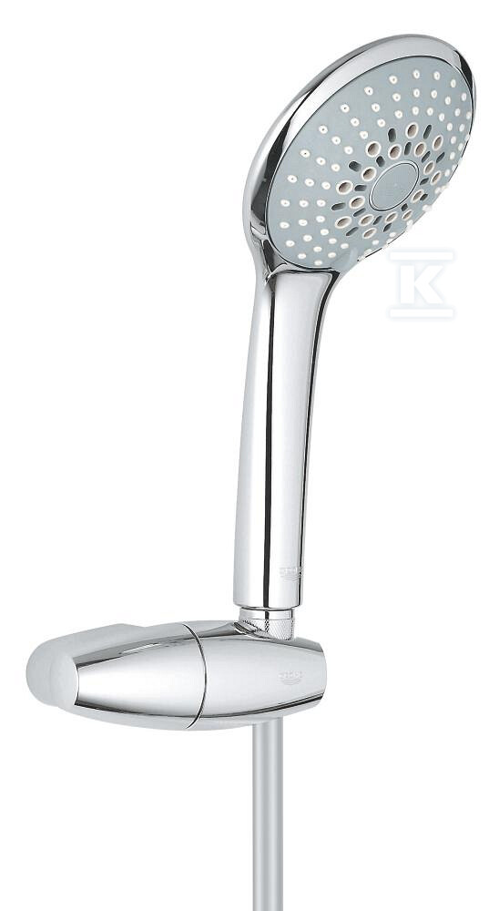 Zestaw prysznicowy punktowy Euphoria 110 Champagne, 1750 mm prysznic ręczny 3 strumienie, uchwyt ścienny chrom 27355000