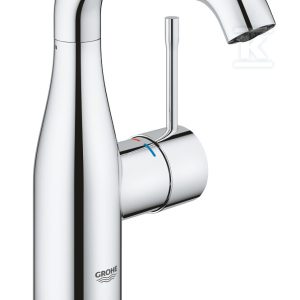 Bateria umywalkowa Grohe Essence jednouchwytowa, rozmiar M, chrom, ogranicznik przepływu 5,7 l/min., głowica Ceramiczna 28 mm, z korkiem push-open 23798001 Bateria umywalkowa Grohe Essence jednouchwytowa, rozmiar M, chrom, ogranicznik przepływu 5,7 l/min., głowica Ceramiczna 28 mm, z korkiem push-open 23798001