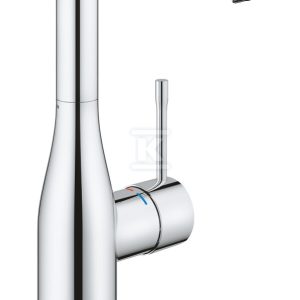 Bateria umywalkowa Grohe Essence jednouchwytowa, rozmiar L, chrom, ogranicznik przepływu 5,7 l/min., głowica Ceramiczna 28 mm, z korkiem push-open 23799001 Bateria umywalkowa Grohe Essence jednouchwytowa, rozmiar L, chrom, ogranicznik przepływu 5,7 l/min., głowica Ceramiczna 28 mm, z korkiem push-open 23799001
