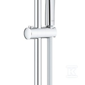 Zestaw prysznicowy Euphoria 110, 3 strumieniowy drążek 600mm, wąż 1750mm, półka, przepływ 9,5 l/min chrom 27243001