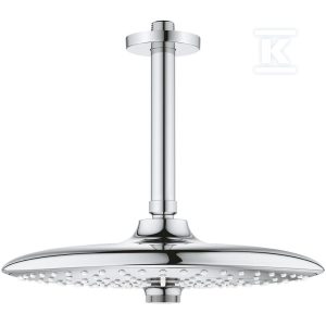 Deszczownica Euphoria 260 z przepustem stropowym 142 mm, 3 strumienie, chrom, ogranicznik przepływu 9,5 l/min 26461000 Deszczownica Euphoria 260 z przepustem stropowym 142 mm, 3 strumienie, chrom, ogranicznik przepływu 9,5 l/min 26461000