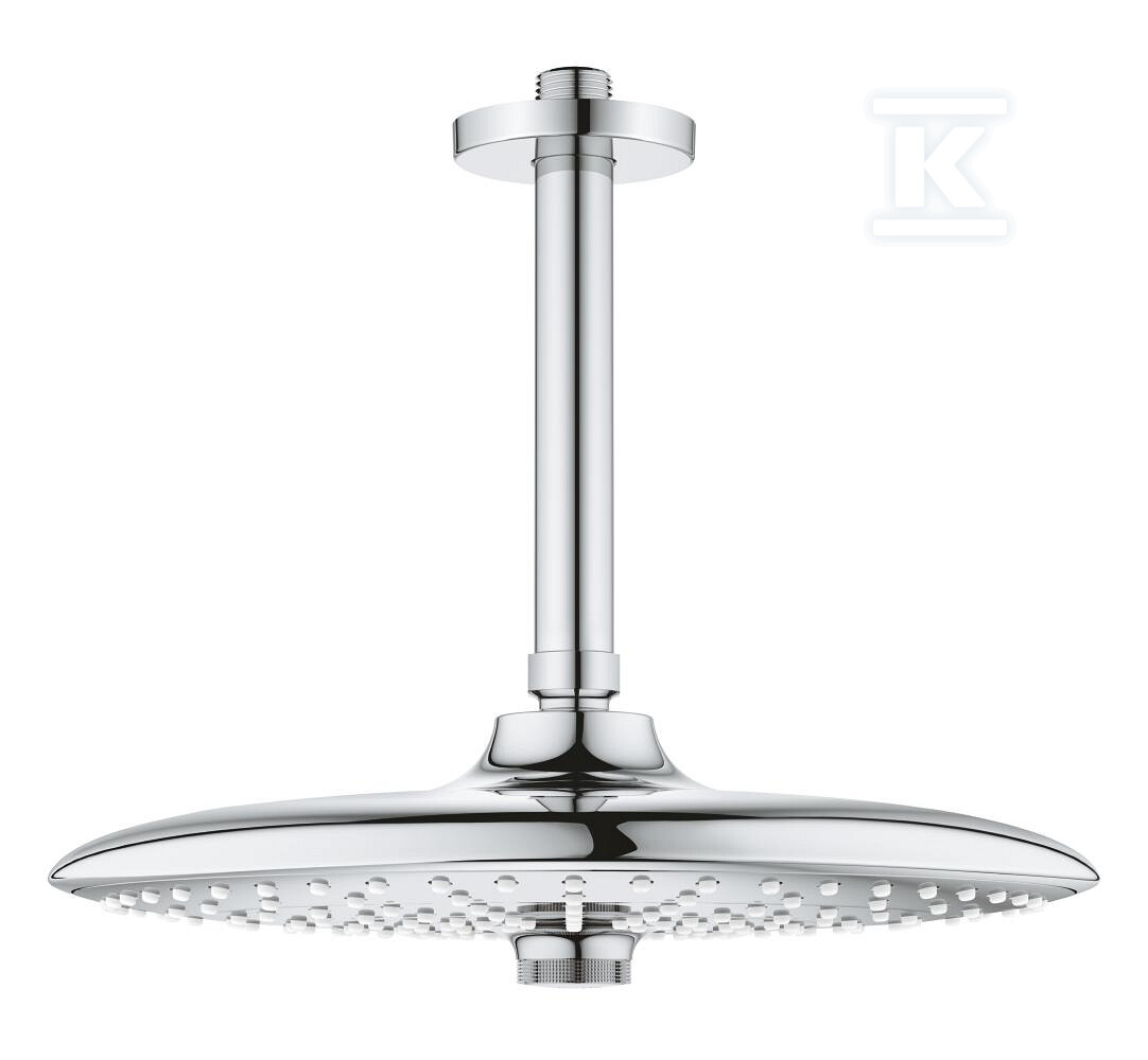 Deszczownica Euphoria 260 z przepustem stropowym 142 mm, 3 strumienie, chrom, ogranicznik przepływu 9,5 l/min 26461000 - obrazek 1