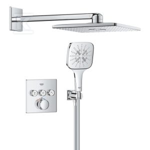Zestaw prysznicowy z deszczownicą Rainshower SmartActive 310 Cube, podtynkowy, Grohtherm SmartControl 1039980000 Zestaw prysznicowy z deszczownicą Rainshower SmartActive 310 Cube, podtynkowy, Grohtherm SmartControl 1039980000