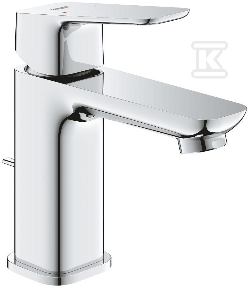 Bateria umywalkowa CUBEO Rozmiar S chrom ogranicznik przepływu 5 l/min. zestaw odpływowy z drążkiem 1016940000 - obrazek 1