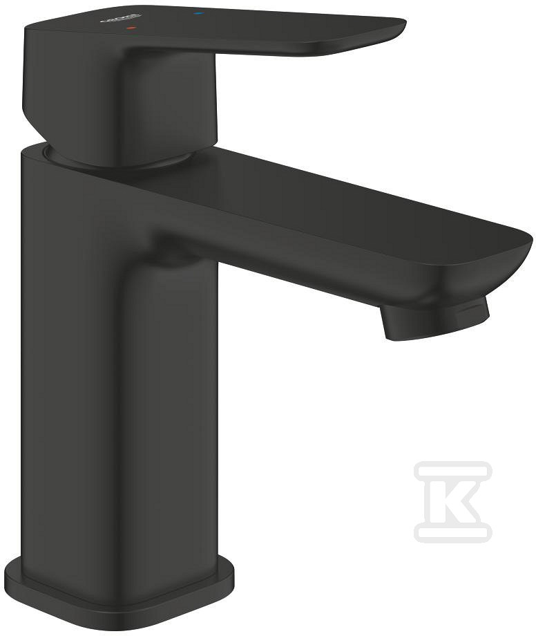 Bateria umywalkowa CUBEO Rozmiar S ogranicznik przepływu 5 l/min. bez zestawu odpływowego czarna mat 1016992430 - obrazek 1