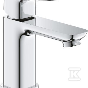 Bateria umywalkowa CUBEO Rozmiar S chrom głowica oszczędnościowa ogranicznik przepływu 5l/min.z korkiem klik-klak 1017320000