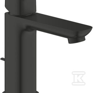 Bateria umywalkowa CUBEO Rozmiar M matte black ogranicznik przepływu 5 l/min. zestaw odpływowy z drążkiem 1017492430