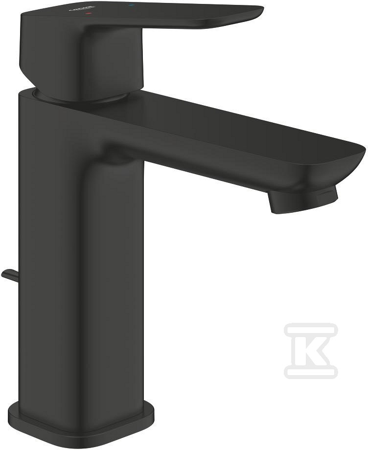 Bateria umywalkowa CUBEO Rozmiar M matte black ogranicznik przepływu 5 l/min. zestaw odpływowy z drążkiem 1017492430 - obrazek 1