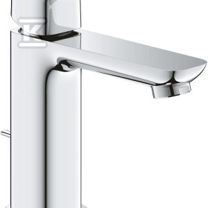 Bateria umywalkowa CUBEO Rozmiar M chrom ogranicznik przepływu 5 l/min.zestaw odpływowy z drążkiem 1017560000