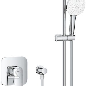 Bateria prysznicowa CUBEO podtynkowa z zestawem prysznicowym chrom ogranicznik przepływu 7 4 l/min.drążek 600 mm 1053350000 Bateria prysznicowa CUBEO podtynkowa z zestawem prysznicowym chrom ogranicznik przepływu 7 4 l/min.drążek 600 mm 1053350000