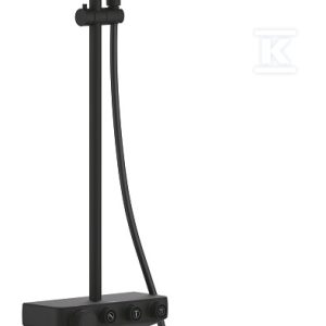 System prysznicowy z termostatem do montażu ściennego Grohe Euphoria System SmartControl 310 Duo, nienagrzewający się korpus, blokada bezpieczeństwa, 2 strumienie deszczownicy, 3 strumienie prysznica, wąż prysznicowy 1750 mm, czarny 22120KF0 System prysznicowy z termostatem do montażu ściennego Grohe Euphoria System SmartControl 310 Duo, nienagrzewający się korpus, blokada bezpieczeństwa, 2 strumienie deszczownicy, 3 strumienie prysznica, wąż prysznicowy 1750 mm, czarny 22120KF0