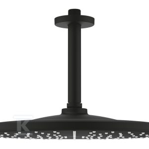 Rainshower Mono 310 Deszczownica z przepustem stropowym 142 mm, 1 strumień, ogranicznik 9,5 l/min., czarny mat 22122KF0