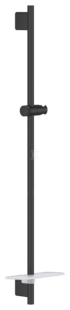 Rainshower SmartActive - drążek prysznicowy, 900 mm, regulowany odstęp między mocowaniami, czarny mat 22125KF0 - obrazek 1