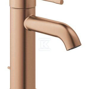 Bateria umywalkowa Grohe Essence jednouchwytowa, rozmiar S, brushed warm sunset, ogranicznik przepływu 5,7 l/min., głowica Ceramiczna 28 mm, zestaw odpływowy z drążkiem 23589DL1 Bateria umywalkowa Grohe Essence jednouchwytowa, rozmiar S, brushed warm sunset, ogranicznik przepływu 5,7 l/min., głowica Ceramiczna 28 mm, zestaw odpływowy z drążkiem 23589DL1