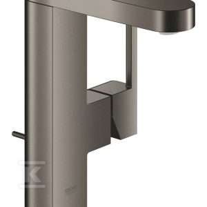 Bateria umywalkowa Grohe Plus jednouchwytowa, rozmiar M, brushed hard graphite, ogranicznik przepływu 5,7 l/min., głowica Ceramiczna 28 mm, zestaw odpływowy z drążkiem 23871AL3 Bateria umywalkowa Grohe Plus jednouchwytowa, rozmiar M, brushed hard graphite, ogranicznik przepływu 5,7 l/min., głowica Ceramiczna 28 mm, zestaw odpływowy z drążkiem 23871AL3