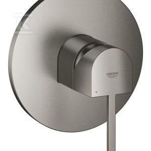 Bateria Grohe Plus jednouchwytowa do obsługi jednego wyjścia wody, brushed hard graphite, montaż ścienny podtynkowy, głowica Ceramiczna 46 mm, metalowa rozeta, metalowa dźwignia 24059AL3 Bateria Grohe Plus jednouchwytowa do obsługi jednego wyjścia wody, brushed hard graphite, montaż ścienny podtynkowy, głowica Ceramiczna 46 mm, metalowa rozeta, metalowa dźwignia 24059AL3