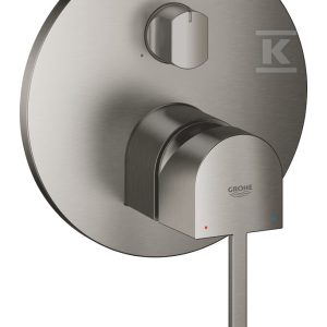 Bateria Grohe Plus jednouchwytowa do obsługi trzech wyjść wody, brushed hard graphite, montaż ścienny podtynkowy, głowica Ceramiczna 46 mm, metalowa rozeta, metalowa dźwignia 24093AL3 Bateria Grohe Plus jednouchwytowa do obsługi trzech wyjść wody, brushed hard graphite, montaż ścienny podtynkowy, głowica Ceramiczna 46 mm, metalowa rozeta, metalowa dźwignia 24093AL3