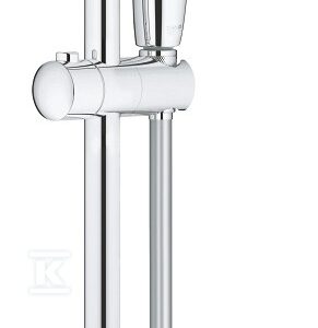 Zestaw prysznicowy z drążkiem Tempesta 100, 2 strumienie, drżek 600 mm wąż 1750 mm, ogranicznik przepływu 5,7 l/min chrom 2759810E Zestaw prysznicowy z drążkiem Tempesta 100, 2 strumienie, drżek 600 mm wąż 1750 mm, ogranicznik przepływu 5,7 l/min chrom 2759810E