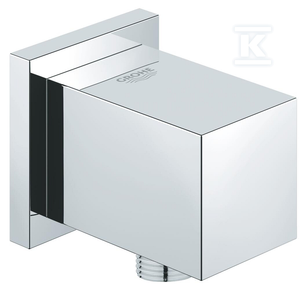 Kolanko przyłączeniowe ścienne Euphoria Cube, chrom 27704000 - obrazek 1