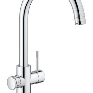 System gotujący wodę Grohe Red Duo kuchenny, chrom, bateria i bojler 4 l, dostęp do wody zwykłej i wrzątku, głowica Ceramiczna 28 mm, blokada bezpieczeństwa, kąt obrotu wylewki typu C 150° filtr w zestawie 30083001 System gotujący wodę Grohe Red Duo kuchenny, chrom, bateria i bojler 4 l, dostęp do wody zwykłej i wrzątku, głowica Ceramiczna 28 mm, blokada bezpieczeństwa, kąt obrotu wylewki typu C 150° filtr w zestawie 30083001