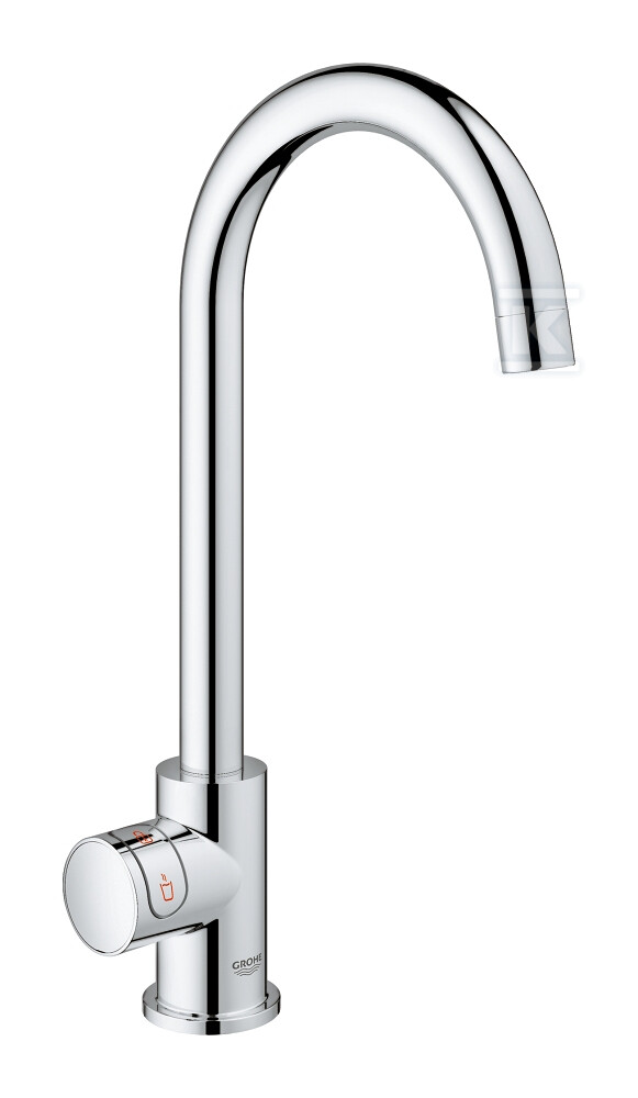 System gotujący wodę Grohe Red Duo kuchenny, chrom, zawór sztorcowy i bojler 4 l, dostęp tylko do wrzątku, blokada bezpieczeństwa, kąt obrotu wylewki typu C 150° filtr w zestawie 30085001 - obrazek 1