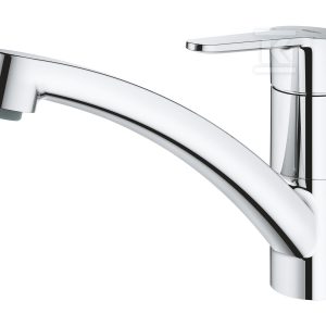 Bateria zlewozmywakowa BauEco jednouchwytowa, chrom, kąt obrotu wylewki 140°, osobne kanały wodne, głowica Ceramiczna 35 mm 31680000 Bateria zlewozmywakowa BauEco jednouchwytowa, chrom, kąt obrotu wylewki 140°, osobne kanały wodne, głowica Ceramiczna 35 mm 31680000