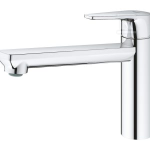Bateria zlewozmywakowa BauEdge jednouchwytowa, chrom, kąt obrotu wylewki 140°, osobne kanały wodne, głowica Ceramiczna 35 mm 31693000 Bateria zlewozmywakowa BauEdge jednouchwytowa, chrom, kąt obrotu wylewki 140°, osobne kanały wodne, głowica Ceramiczna 35 mm 31693000