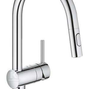 Bateria zlewozmywakowa Minta jednouchwytowa, chrom, kąt obrotu wylewki 360° głowica Ceramiczna 46 mm, wyciągana wylewka C z przełącznikiem strumienia 32321002 Bateria zlewozmywakowa Minta jednouchwytowa, chrom, kąt obrotu wylewki 360° głowica Ceramiczna 46 mm, wyciągana wylewka C z przełącznikiem strumienia 32321002