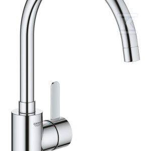 Bateria zlewozmywakowa Eurosmart Cosmopolitan jednouchwytowa chrom, głowica ceramiczna 35 mm, wysoka wylewka, kąt obrotu wylewki 150° 32843002 Bateria zlewozmywakowa Eurosmart Cosmopolitan jednouchwytowa chrom, głowica ceramiczna 35 mm, wysoka wylewka, kąt obrotu wylewki 150° 32843002