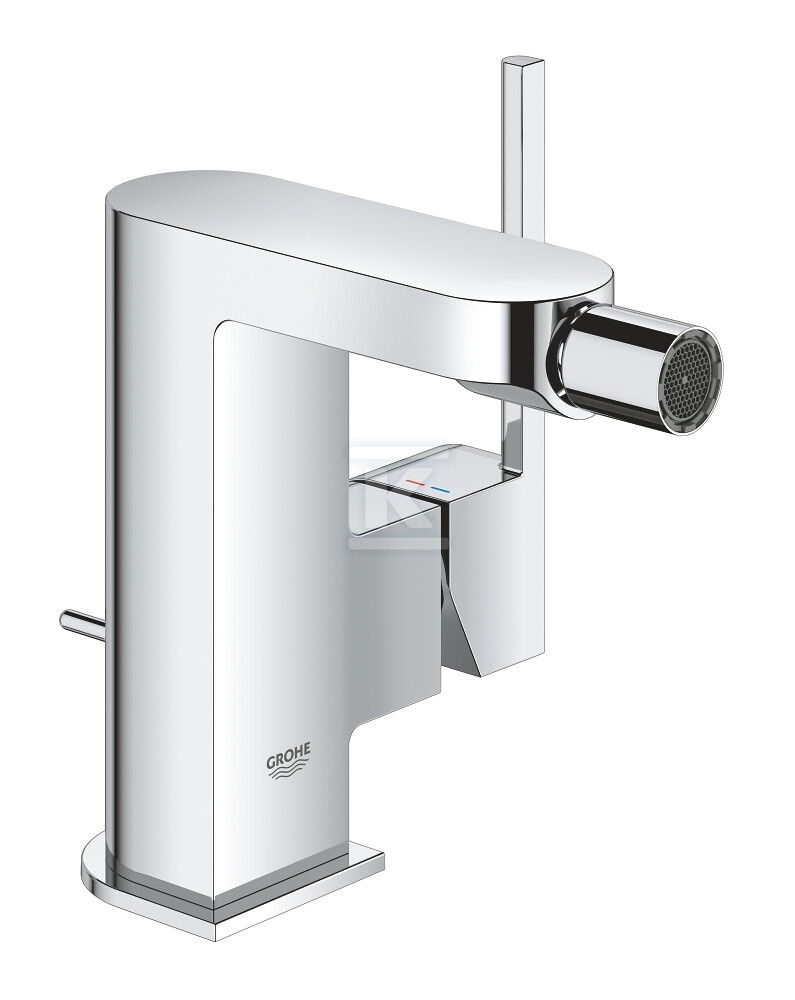 Bateria bidetowa Grohe Plus jednouchwytowa 1/2", chrom, głowica ceramiczna 28 mm, peraltor na przegubie, zestaw odpływowy z drążkiem 33241003 - obrazek 1
