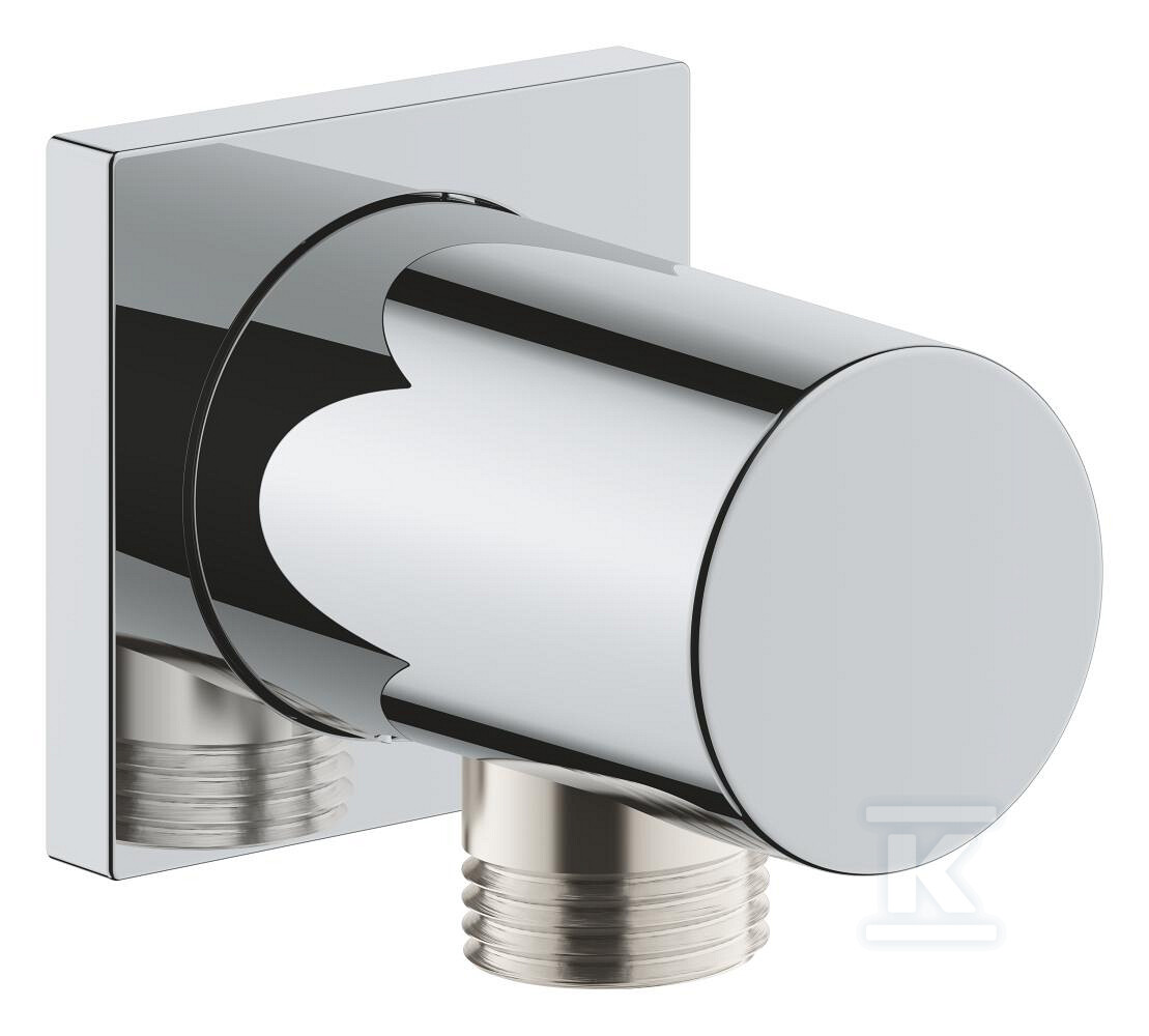 Kolanko przyłączeniowe Grohe Rainshower ścienne, chrom, z kwadratową rozetą 27076000 - obrazek 1
