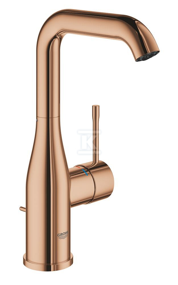 Bateria umywalkowa Grohe Essence jednouchwytowa, rozmiar L, warm sunset, ogranicznik przepływu 5,7 l/min., głowica Ceramiczna 28 mm, zestaw odpływowy z drążkiem 32628DA1 - obrazek 1