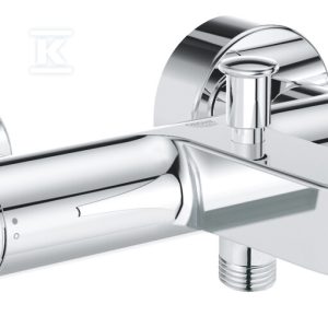 Bateria wannowa termostatyczna Grohtherm 800 Cosmopolitan, chrom, SafeStop, Eco, ceramiczna głowica, metalowe uchwyty 34766000