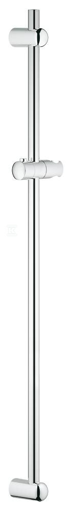 Drążek prysznicowy Euphoria, 900 mm, chrom z uchwytami i ślizgaczem, system FastFixation 27500000 - obrazek 1