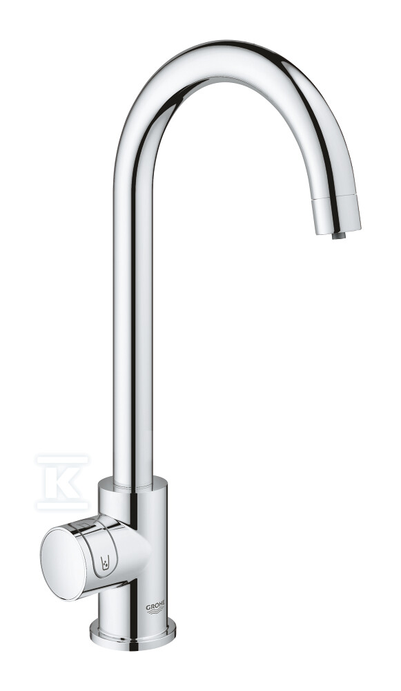 Zawór sztorcowy Mono Grohe Blue Home, chrom, zawór sztorcowy, filtr 600 l, chłodziarka i butla CO2, dostęp tylko do wody filtrowanej / gazowanej, kąt obrotu wylewki typu C 150° moduł Buetooth 31498001 - obrazek 1