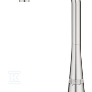 Bateria zlewozmywakowa Zedra SmartControl z Funkcją SmartControl, stal nierdzewna, osobne kanały wodne, kąt obrotu wylewki 140° wyciągana wylewka, pierścień na korpusie do regulacji temperatury i ciśnienia 31593DC2 Bateria zlewozmywakowa Zedra SmartControl z Funkcją SmartControl, stal nierdzewna, osobne kanały wodne, kąt obrotu wylewki 140° wyciągana wylewka, pierścień na korpusie do regulacji temperatury i ciśnienia 31593DC2