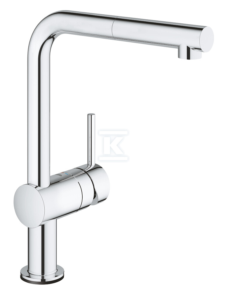 Bateria zlewozmywakowa Minta Touch elektroniczna jednouchwytowa, chrom, kąt obrotu wylewki 360°, głowica Ceramiczna 46 mm, wyciągana wylewka, dotykowe uruchamianie przepływu 31360001 - obrazek 1