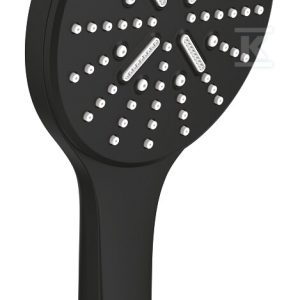 Prysznic ręczny Rainshower SmartActive 130, 3 strumienie, ogranicznik 9,5 l/min.czarny mat 22127KF0