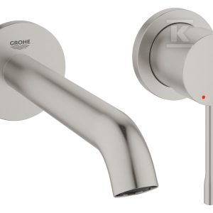 Bateria umywalkowa Grohe Essence 2-otworowa, jednouchwytowa rozmiar M, stal nierdzewna, ogranicznik przepływu 5,7 l/min., regulowany perlator, wylewka 183 mm 19408DC1 Bateria umywalkowa Grohe Essence 2-otworowa, jednouchwytowa rozmiar M, stal nierdzewna, ogranicznik przepływu 5,7 l/min., regulowany perlator, wylewka 183 mm 19408DC1