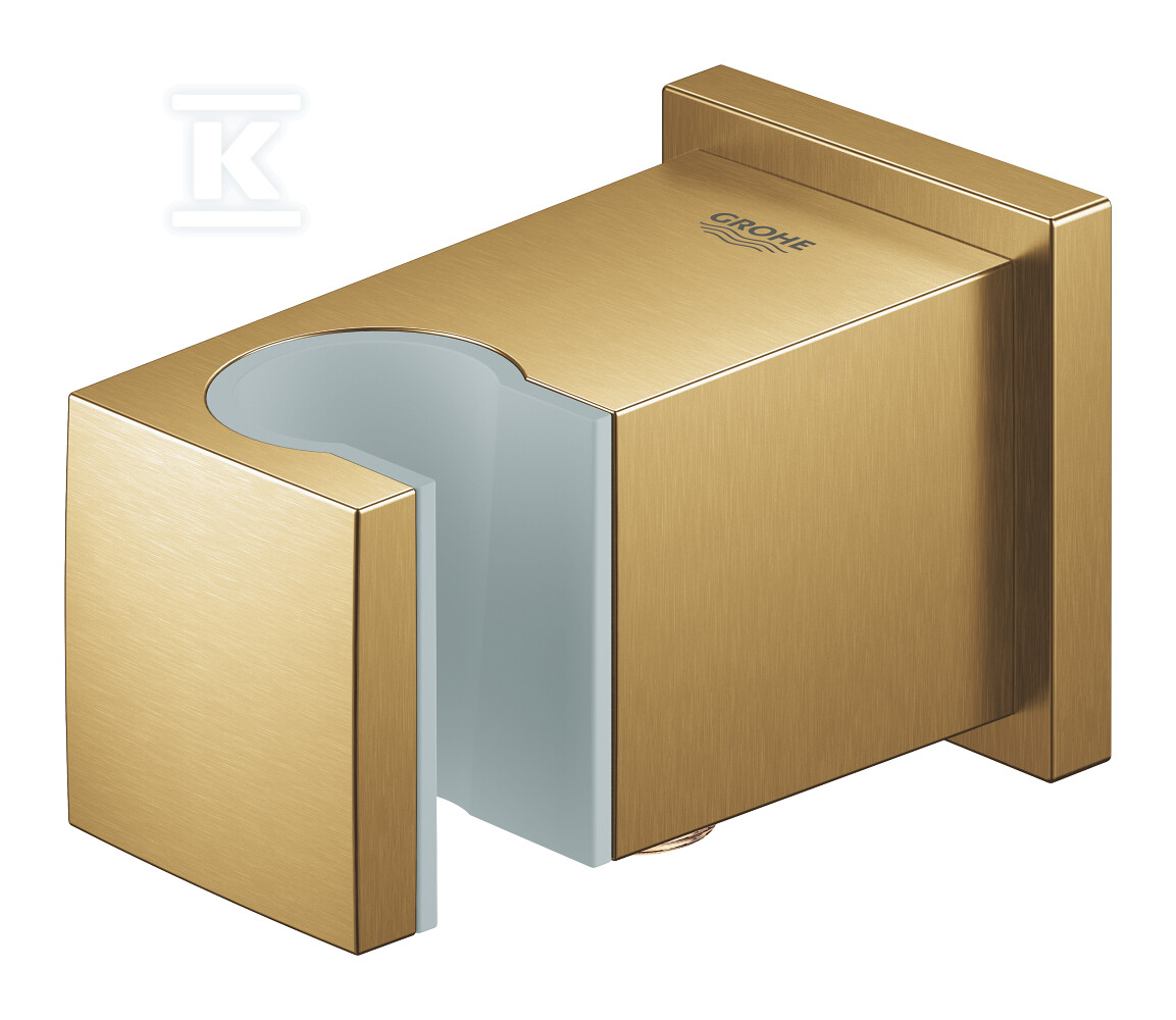 Kolanko przyłączeniowe ścienne Euphoria Cube, brushed cool sunrise, z mocowaniem prysznica ręcznego 26370GN0 - obrazek 1
