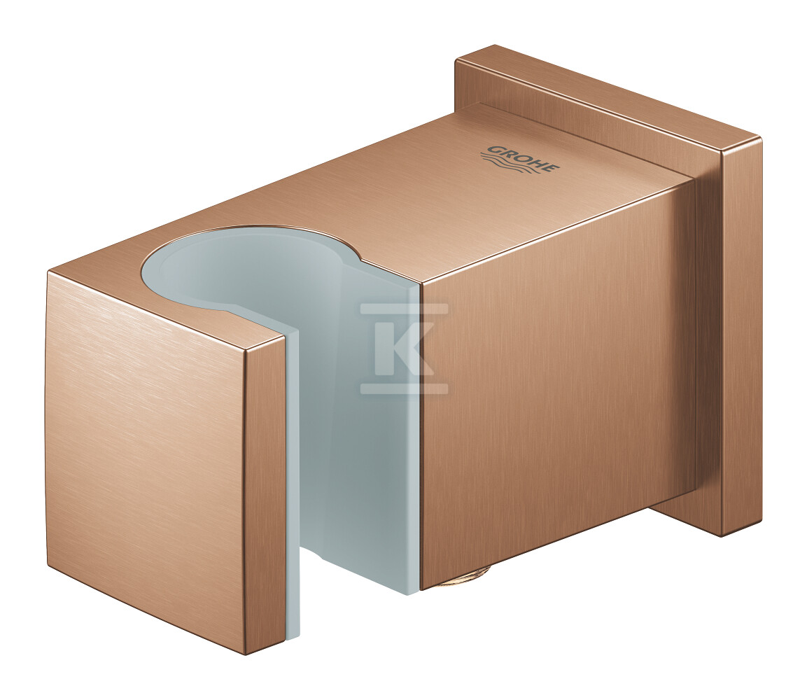 Kolanko przyłączeniowe ścienne Euphoria Cube, brushed warm sunset, z mocowaniem prysznica ręcznego 26370DL0 - obrazek 1